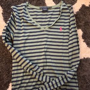 Ralph Lauren v neck long sleeve shirt